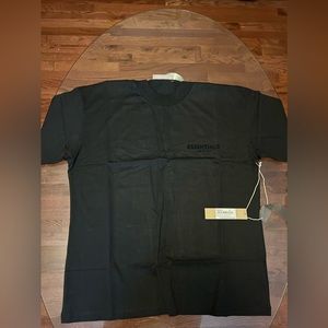Black essentials fear of god shirt